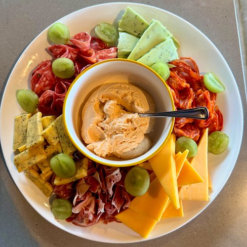 Charcuterie and cheese board, from a past dinner in a villa in Guanacaste